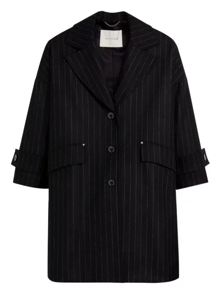 Palton Mackintosh cu dungi negru