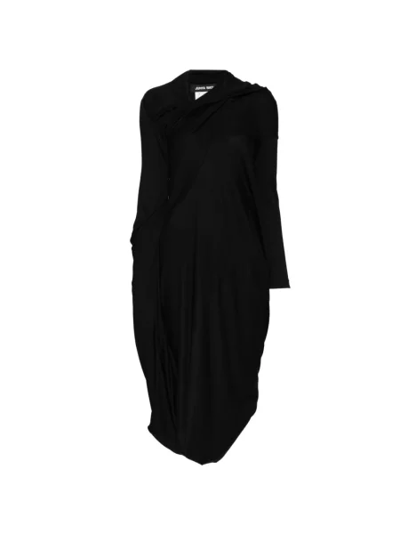 Rochie Junya Watanabe asimetrică drapată negru