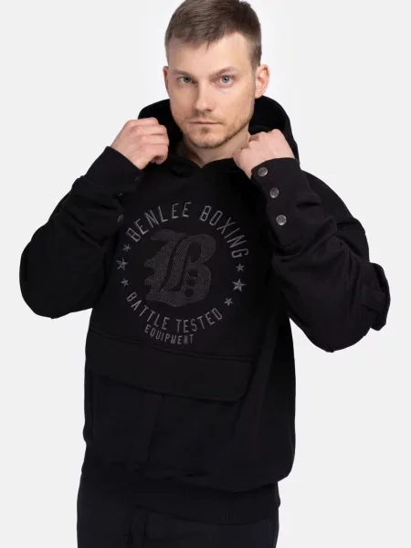 Hanorac cu glugă Benlee cu glugă negru