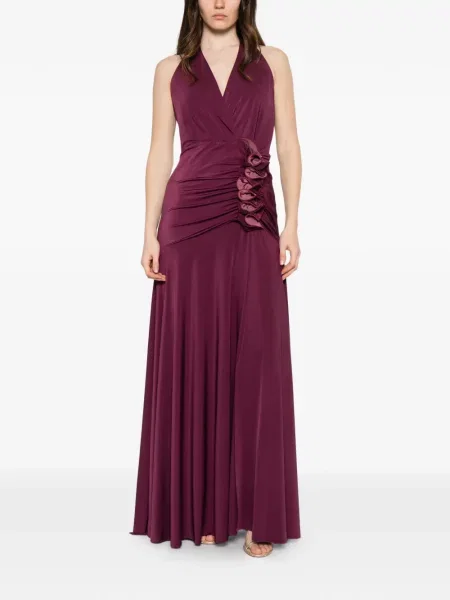 Rochie maxi Le Rjtange cu volane violet