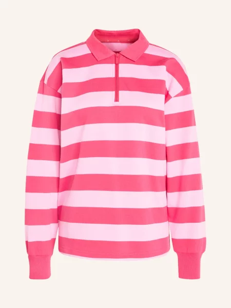 Adidas Polokošile S Límečkem Essentials Contemporary / červená růžová