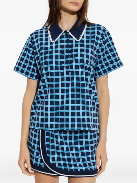 Καρό polo The Upside μπλε