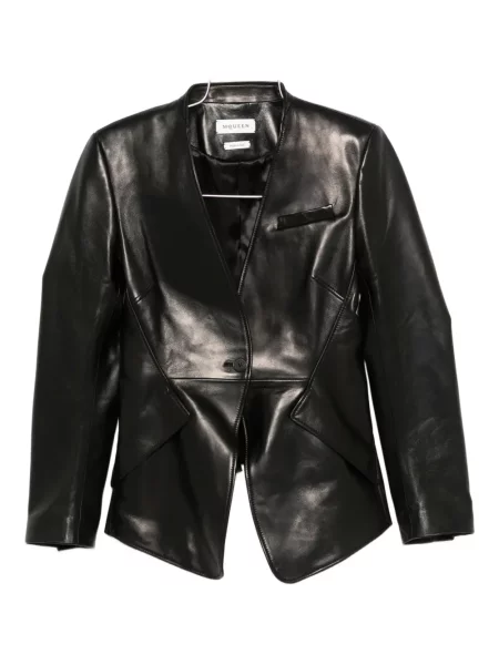 Geanta de piele Alexander Mcqueen negru
