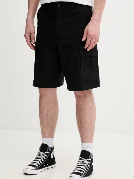 Oakley cargo kratke hlače za muškarce od pamuka s elastanom crna