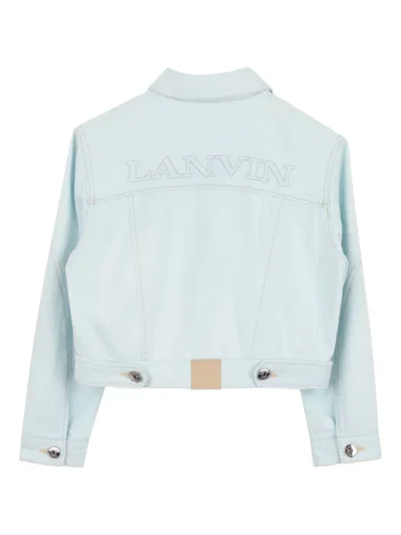 Kurtka jeansowa dziecięca Lanvin Enfant niebieska