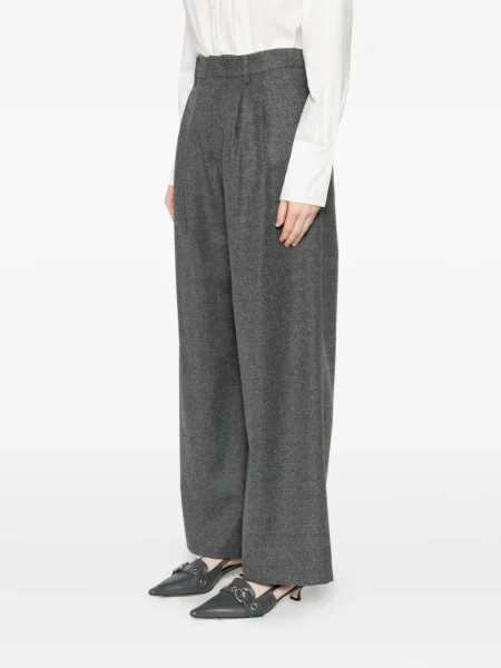 Pantaloni Susanne Bommer plisate gri