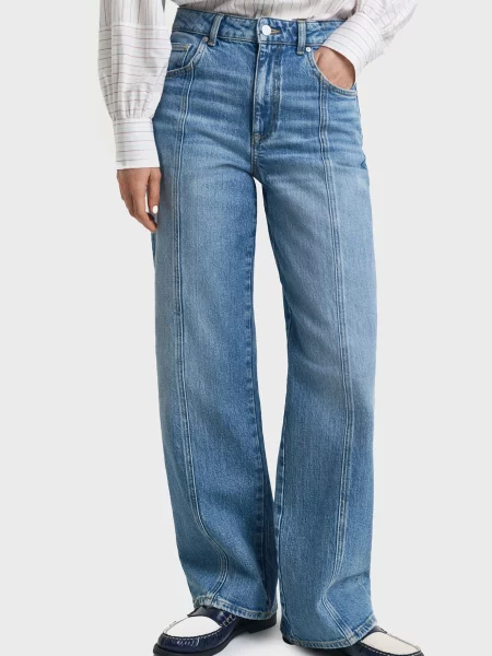 Стрейчеві джинси Gant сині