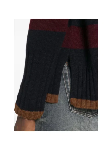 Sweter z golfem Be You czerwony
