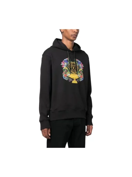 Bluza z kapturem Versace Jeans Couture czarna
