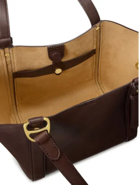 LAUREN RALPH LAUREN Ročna torba rjava