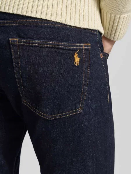 Jeansy o kroju slim fit z Mieszanka bawełny Model SULLIVAN' Polo Ralph Lauren niebieskie