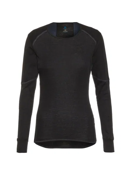 Dámske termoaktívne tričko s dlhým rukávom Active X-Warm Bl Top Crew Neck black čierna