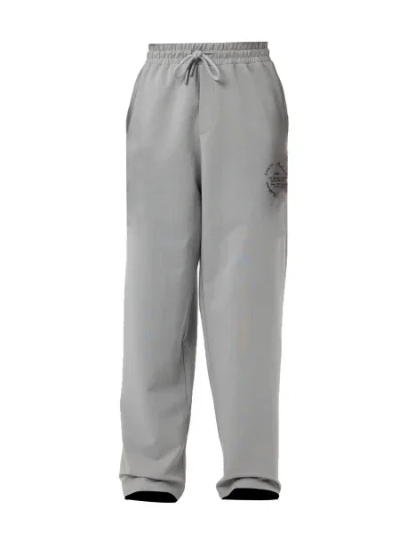 VAMOS CLO Kalhoty Cotton Flower' šedá