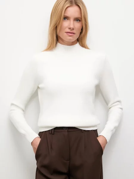 Answear.LAB pulover de cașmir cu turtleneck bej