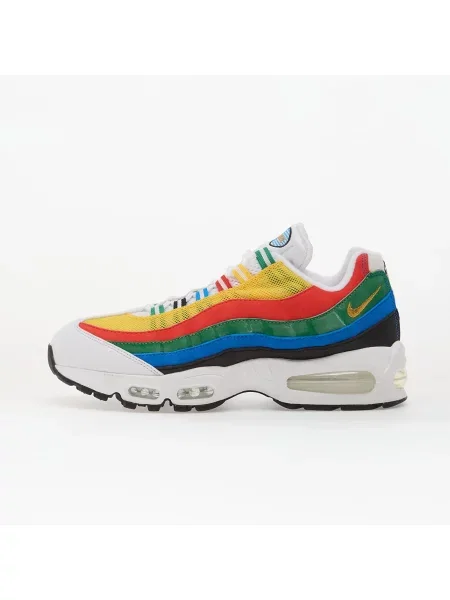 Сникърси Nike Air Max 95 Big Bubble Prm White/ Metallic Gold-Chile Red-Photo Blue EUR 45 бяло