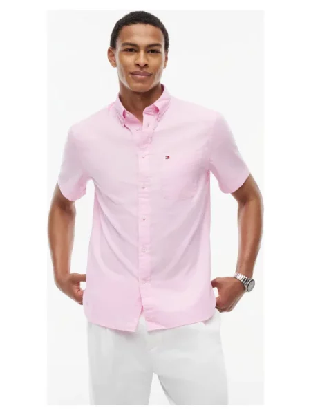 Tommy Hilfiger Cămașă oxford roz