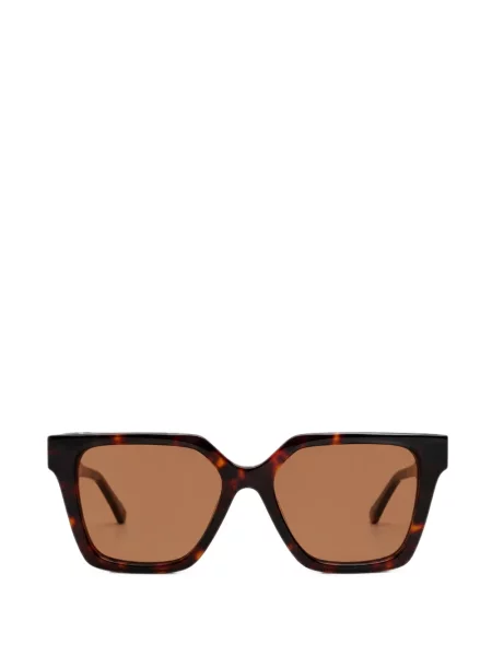 Ochelari de soare Kat Maconie cu imprimeu geometric maro