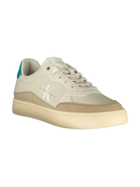 Trampki Calvin Klein skórzane beżowe