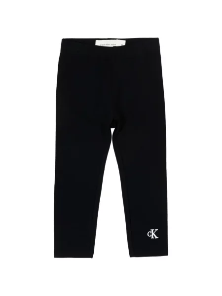 Legginsy dziecięce Calvin Klein czarne