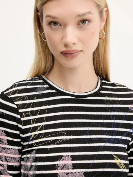 Платье миди Desigual клеш черное