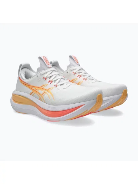 Încălțăminte de alergare pentru femei ASICS Gel-Nimbus 28 white/sun coral alb