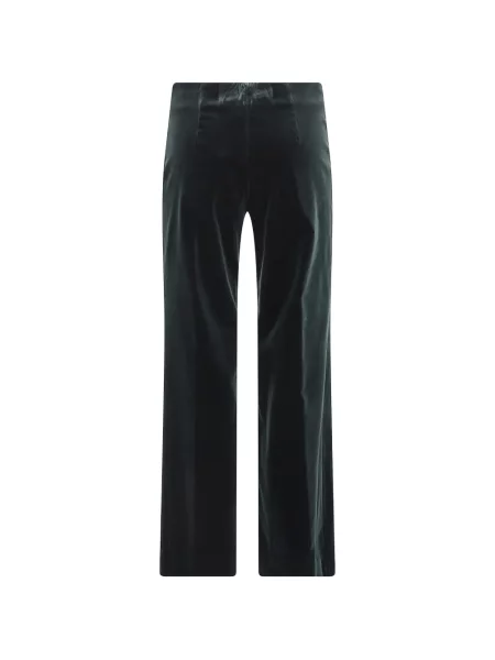 Pantaloni Antonelli de catifea verde