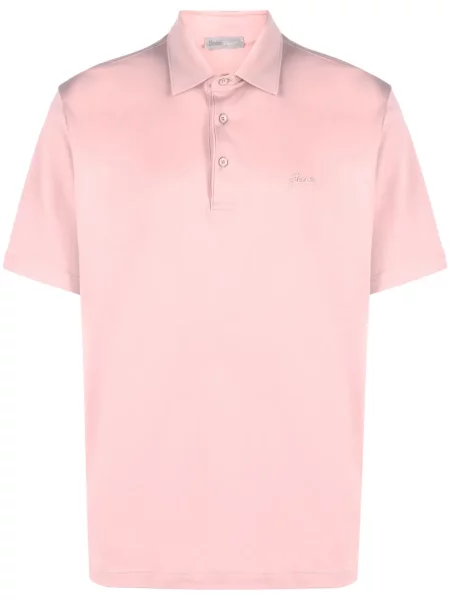 Polo Herno cu broderie roz