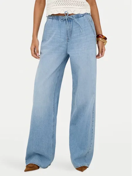 ONLY Jeansy Jay Wide Leg niebieski