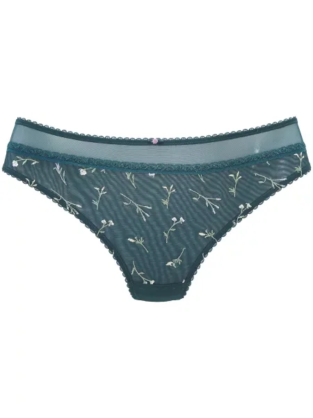 VIVANCE by LASCANA Tanga verde smarald / verde deschis alb