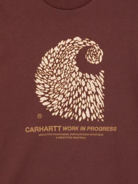 Tricou Carhartt Wip cu imagine maro
