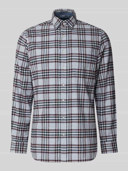 Koszula casualowa o kroju slim fit z kołnierzykiem typu kent Christian Berg Men
