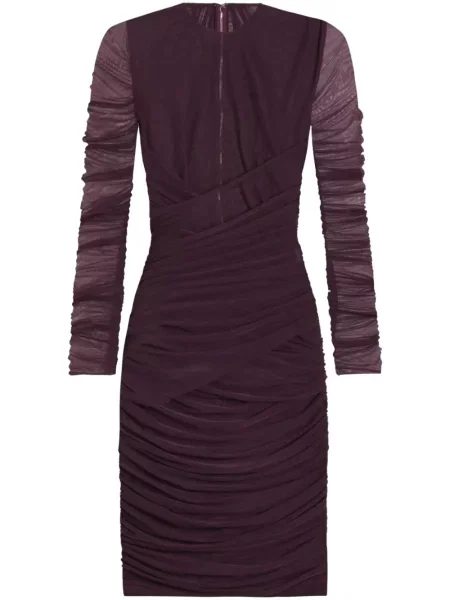 Rochie mini Dolce & Gabbana drapată de costum violet