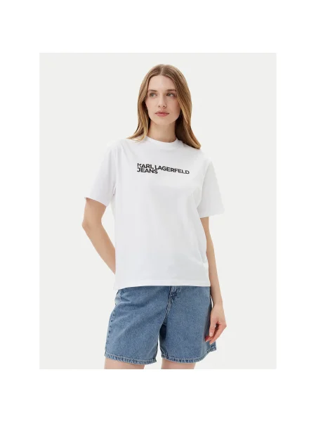 KARL LAGERFELD Póló Relaxed Fit fehér