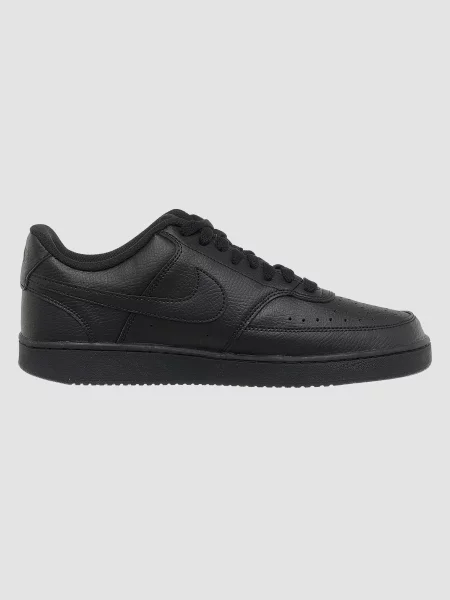 Кожаные повседневные кроссовки Nike NikeCourt черные