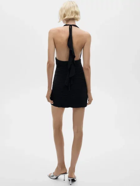 Платье мини Mango черное