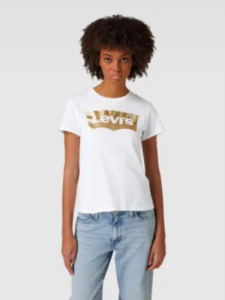 T-shirt z nadrukiem z logo model ‘THE PERFECT TEE’ Levi's biała