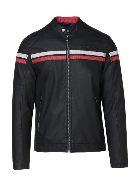 KOROSHI Prehodna jakna rdeča / črna bela