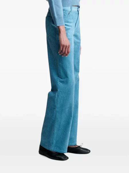 Pantaloni A.p.c. de catifea cord albastru