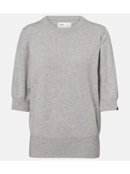 Top Extreme Cashmere din cașmir gri