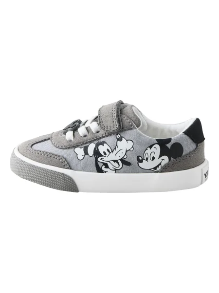 Next Tenisky Mickey Mouse sivá / čierna biela