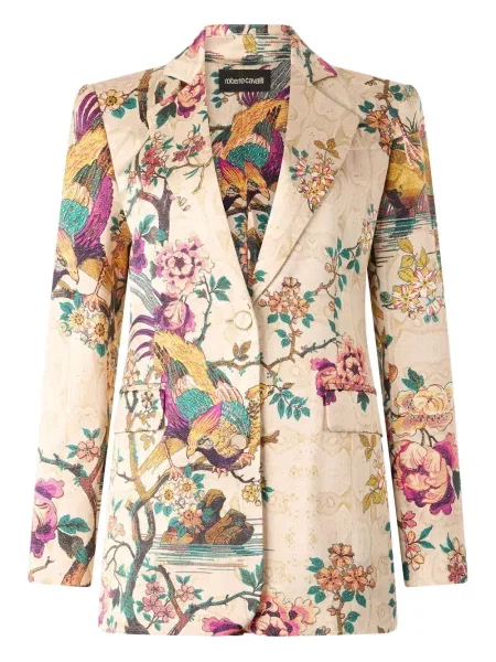 Geacă Roberto Cavalli cu model floral cu imagine
