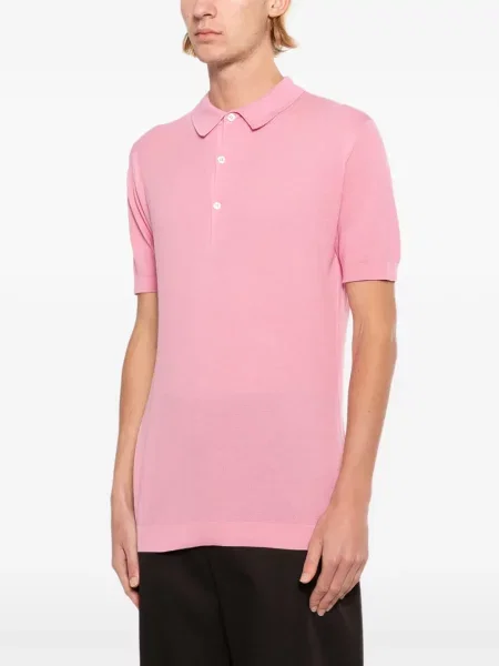 Tricou polo John Smedley roz