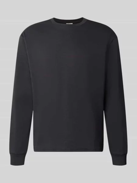 Bluzka z długim rękawem o kroju relaxed fit z mieszanka bawełny model SCASPIAN' Only & Sons czarna