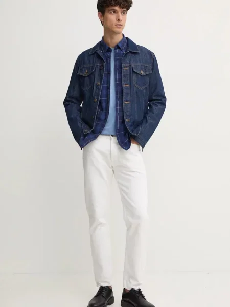 Сорочка Pepe Jeans MITCHEL regular комір button-down синій