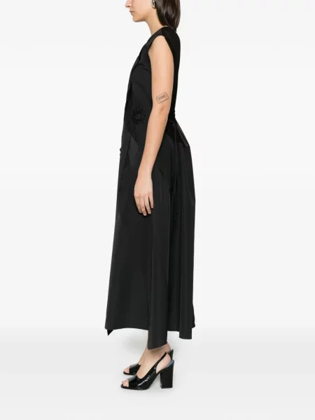 Rochie maxi Litkovska cu broderie negru