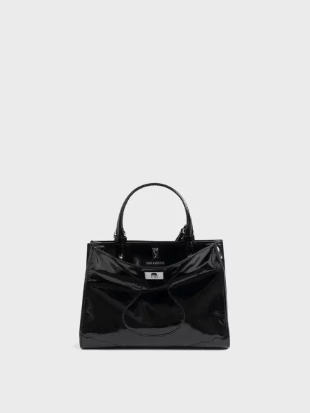 Шкіряна сумка Zadig&voltaire чорна