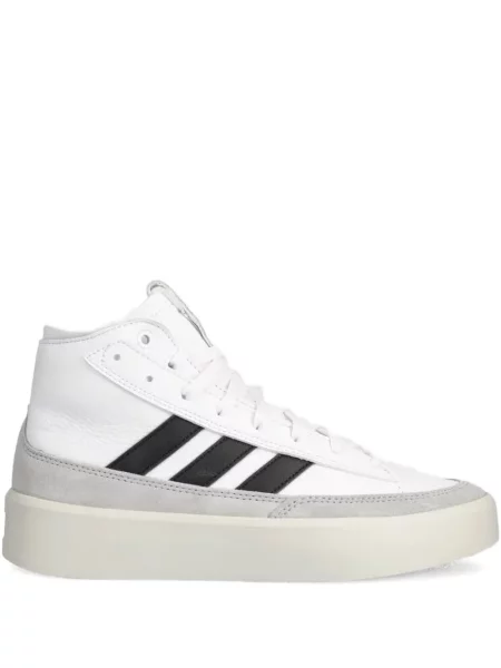Sneakersy Adidas Terrex w paski z nadrukiem skórzane czarne
