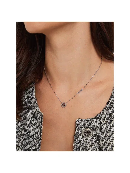 Колие Guess сребристо