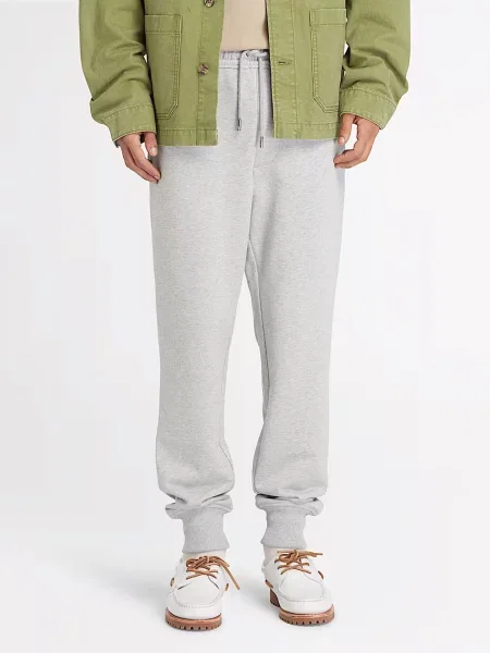 Штани спортивні Timberland Exeter River Loopback світло-сірий бавовна/поліестер сірі