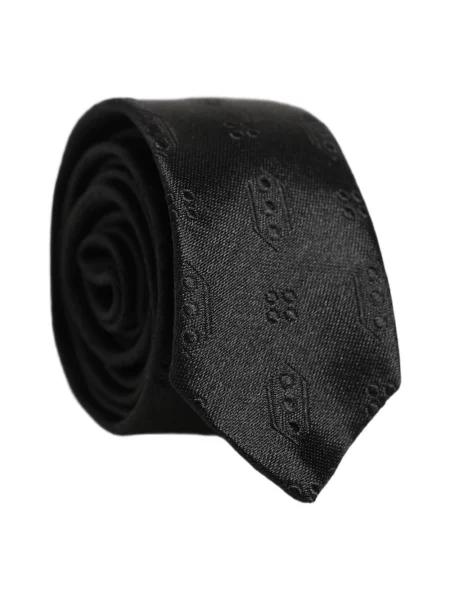 Krawat Dolce And Gabbana żakardowy czarny